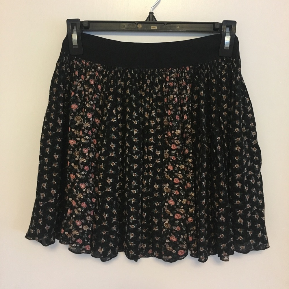 Free People Flowy Floral Skirt